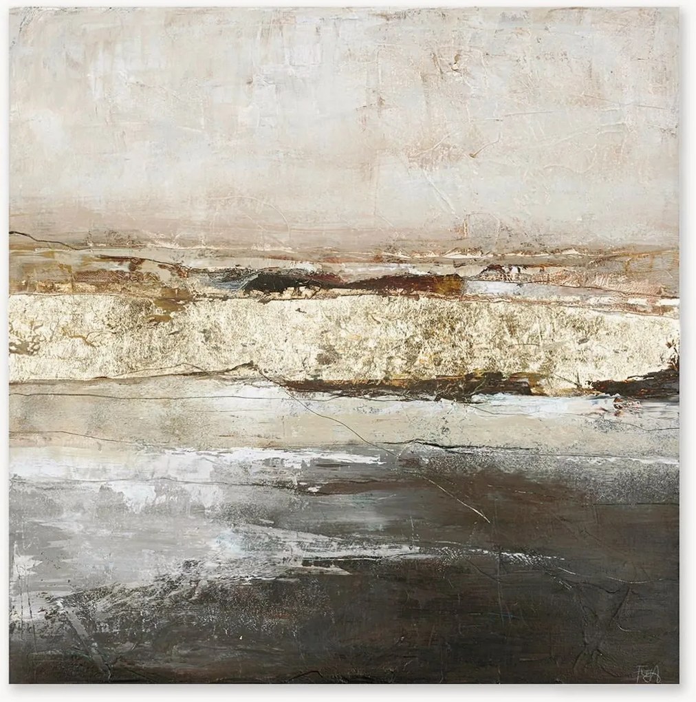 Handgeschilderd canvas Art Low Limit Gold