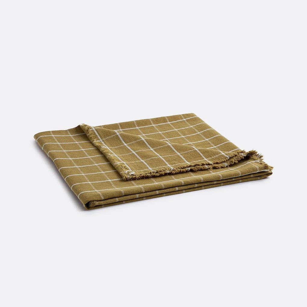 Plaid van geruit katoenlinnen, Lina