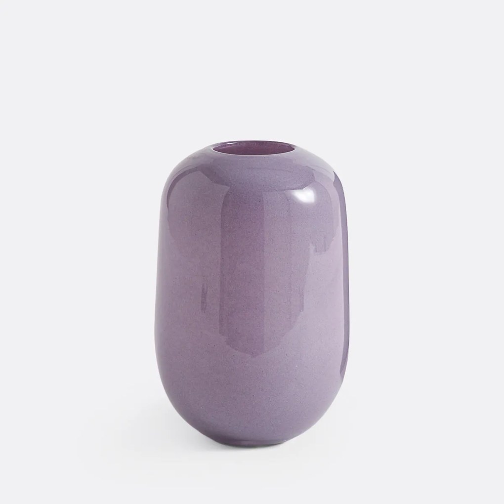 Afgeronde vaas in glas H23,5 cm, Iva