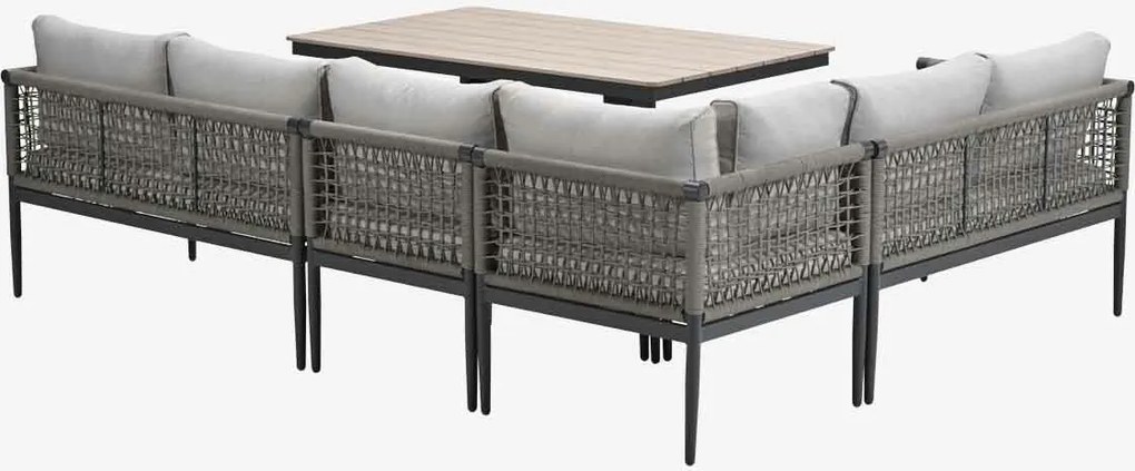 Garden Impressions Burela - Brugge lounge dining set 5-delig links - taupe