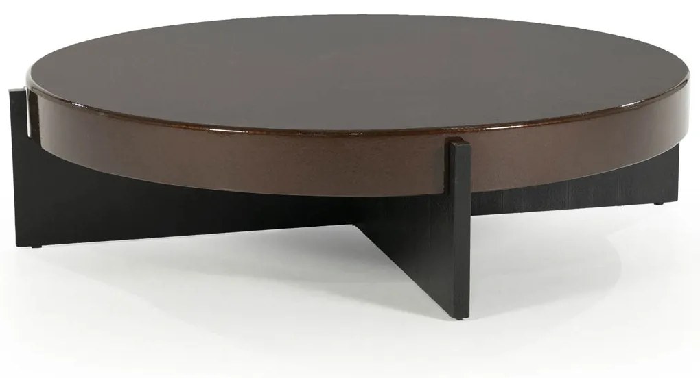 Eleonora Juliet Luxe Salontafel Rond Groot Bruin - 110 X 110cm.