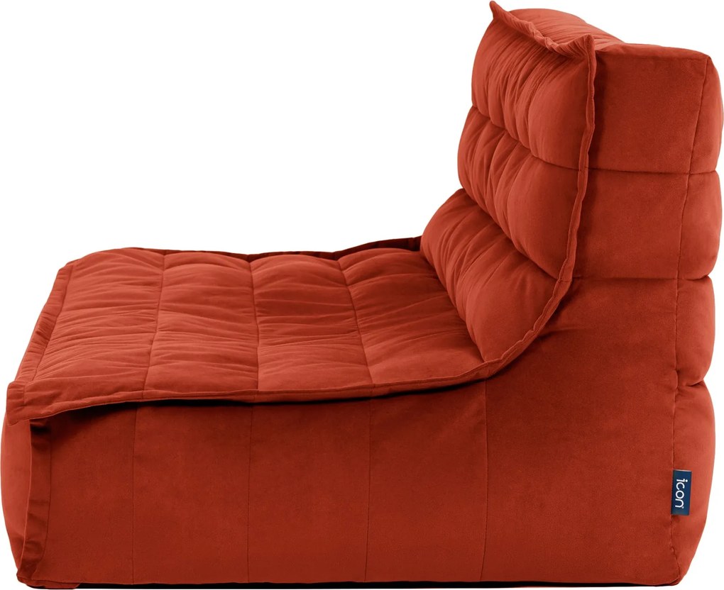 Cloudy Velvet Zitzak - Terracotta