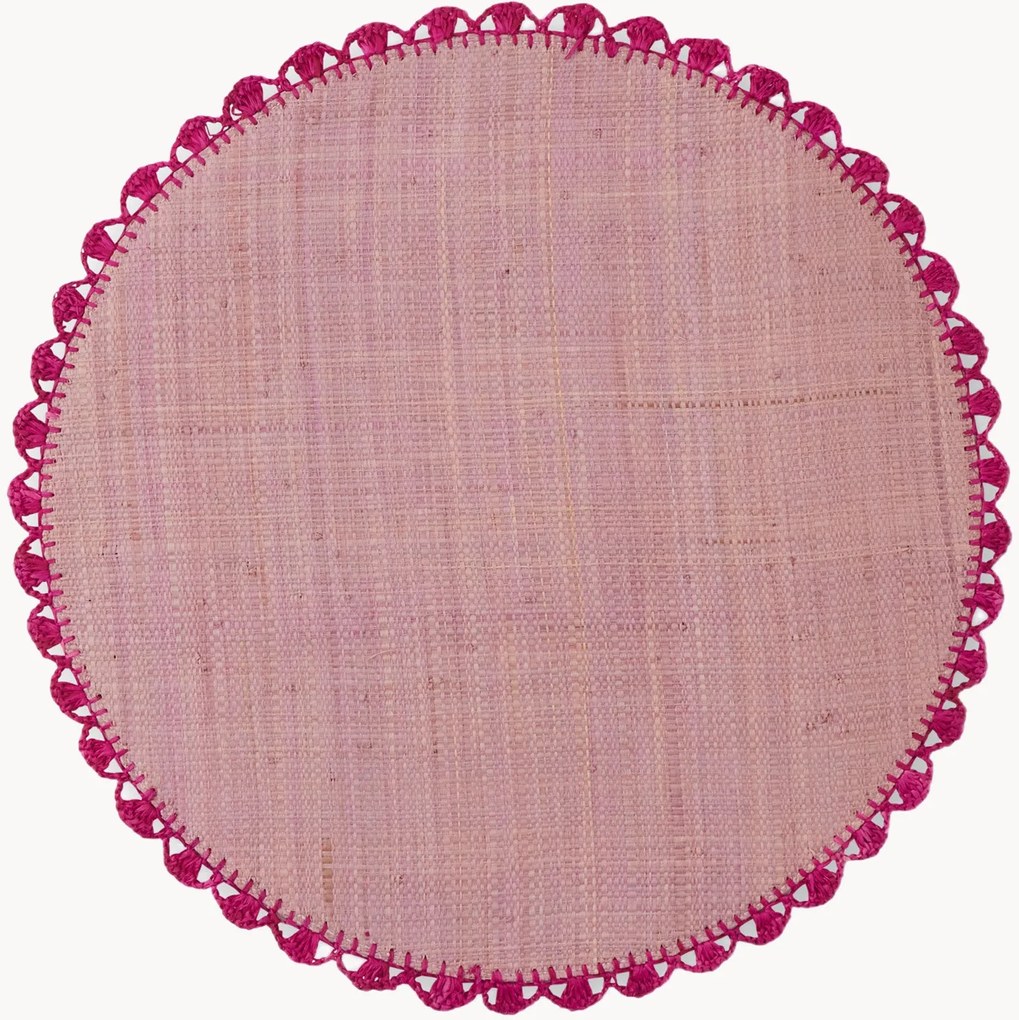 Ronde placemats Merletto, 2-delig