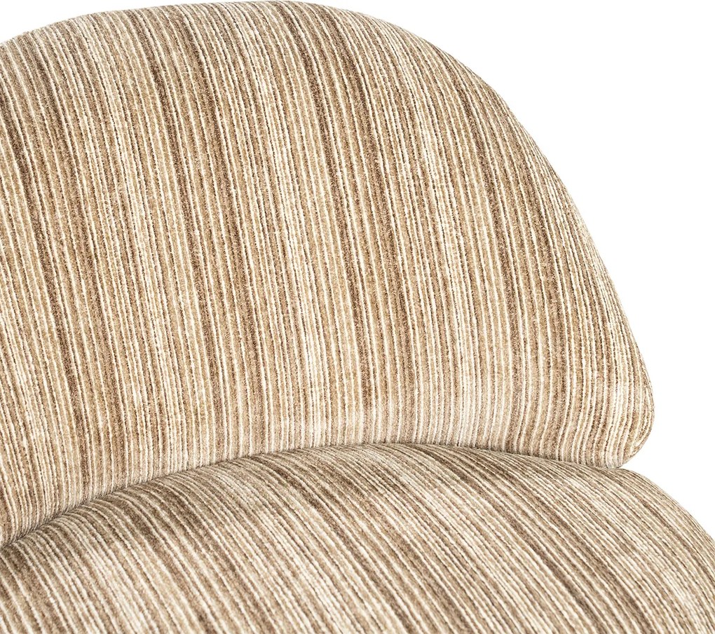 Retro Stoffen Fauteuil Bruin