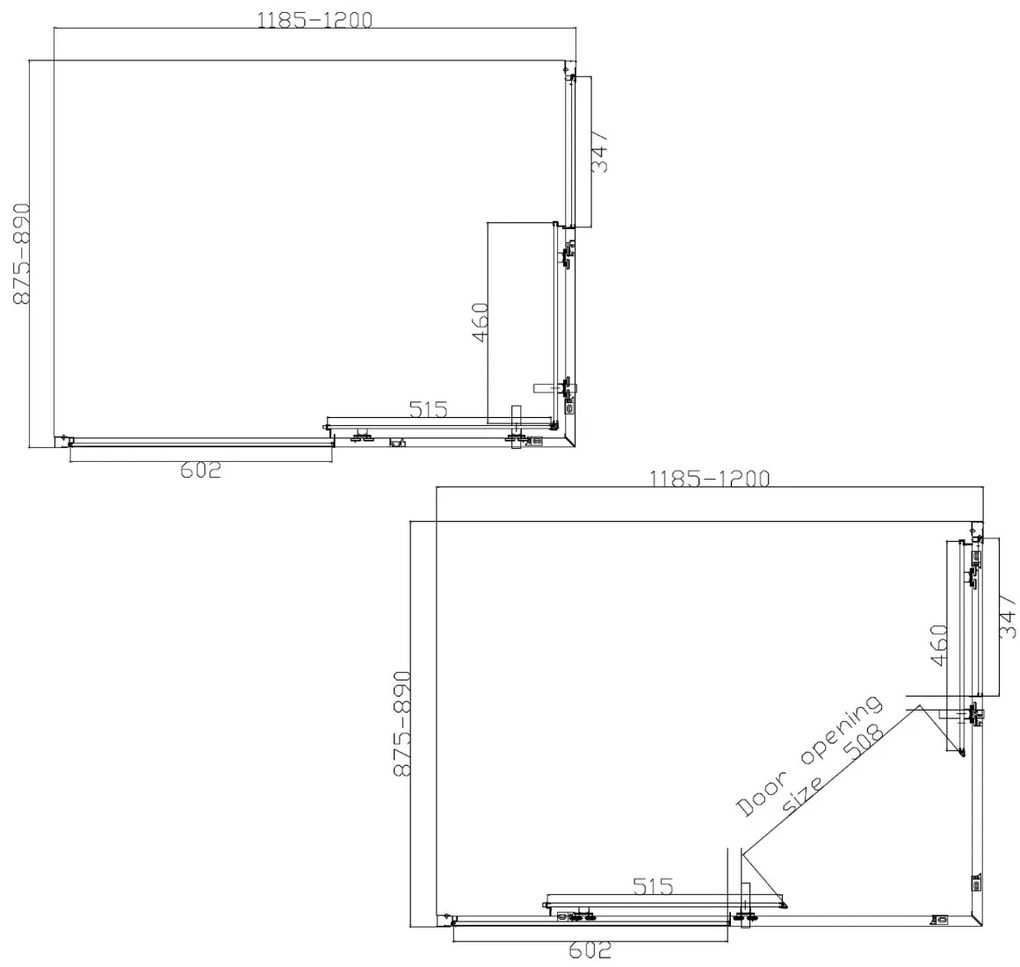 Best Design Hulmer douchecabine met schuifdeuren 120x90x210cm verouderd ijzer - gunmetal