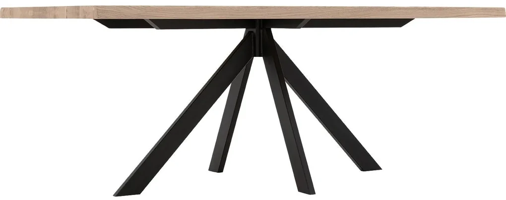 Goossens Eettafel Blade, Boomstamblad 220 x 100 cm 5 cm dik