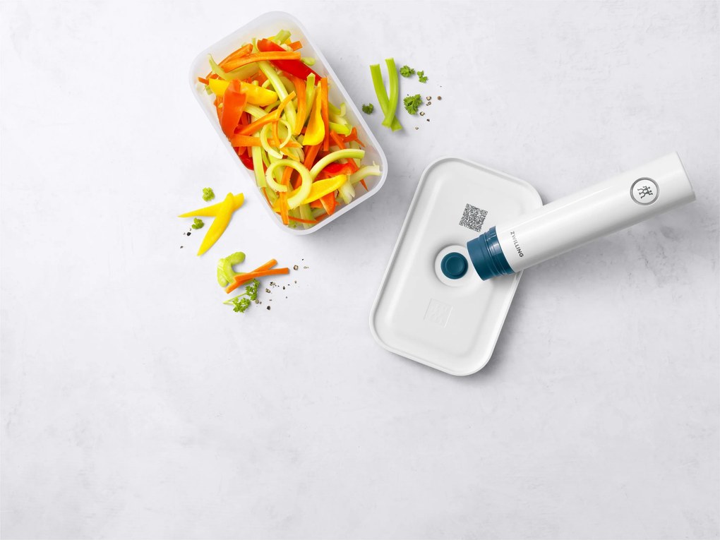 ZWILLING Fresh &amp; Save Vacuümdoos M, Kunststof, semitransparan-La-Mer blauw - Fresh &amp; Save - ZWILLING