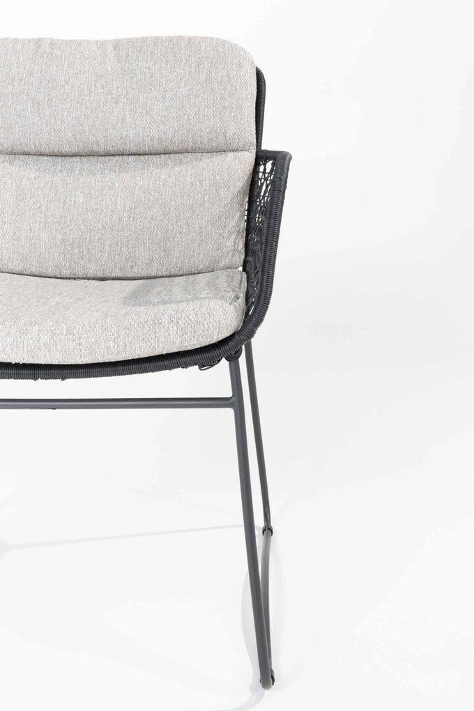 4 Seasons Outdoor Aprilla tuinset antraciet met Montana barrel shape tafel HPL slate antraciet 280 x 113 cm * Sale * Tuinset   antraciet weerbestendig