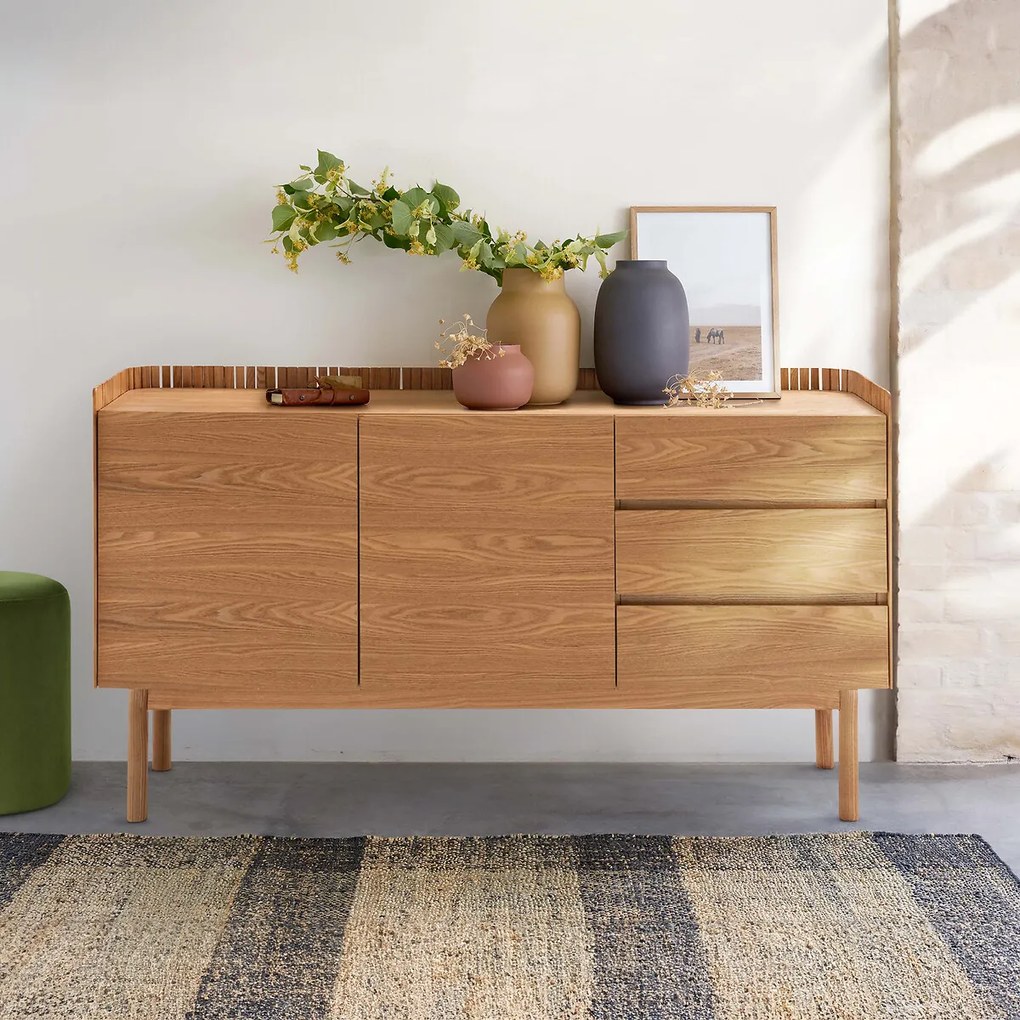 2-deurs dressoir met 3 laden, LATTI