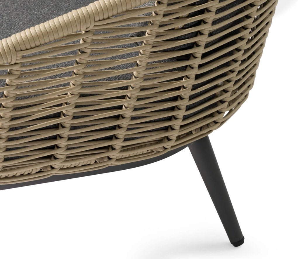 Stoel en Bank Loungeset 5 personen Aluminium/rope Grijs Coco Vinci/Toscane