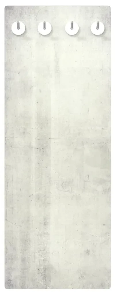 vidaXL Wandkapstok stenen muur 80x30 cm gehard glas