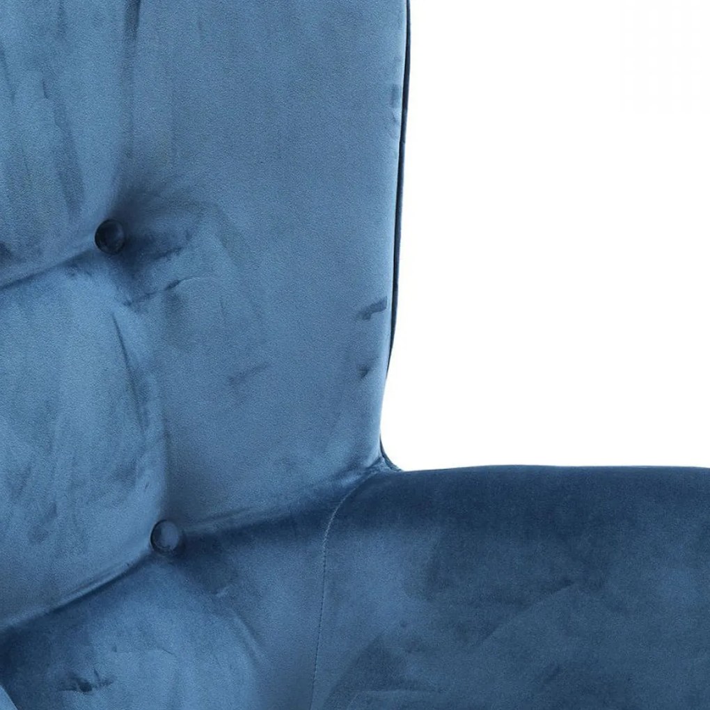 Kare Design Vicky Velvet Oorfauteuil Fluweel Blauw