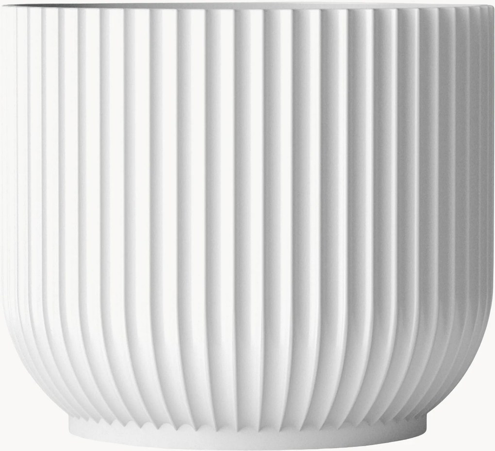 Porseleinen plantenpot Lyngby, H 16 cm