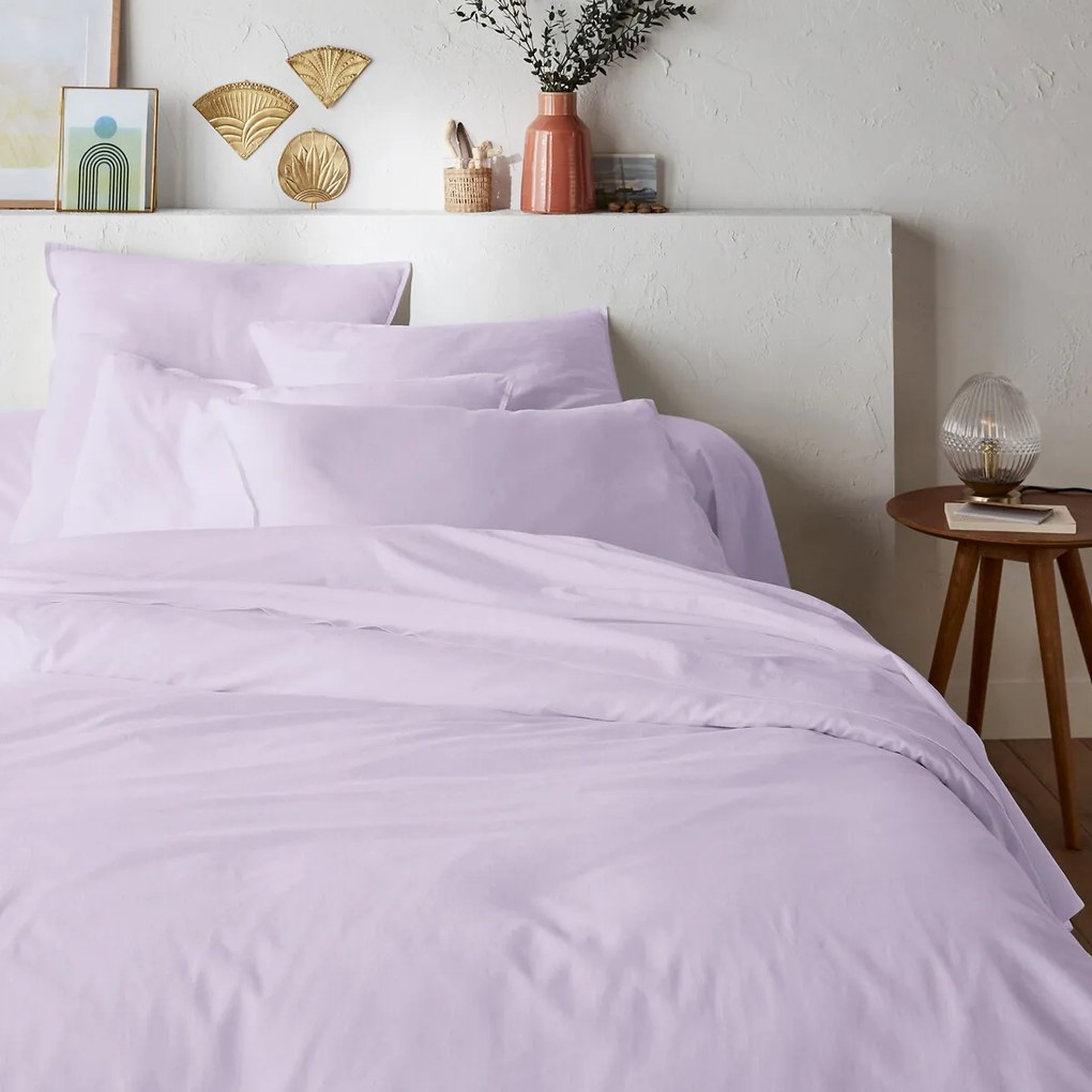 Effen dekbedovertrek in gewassen katoen, Scenario