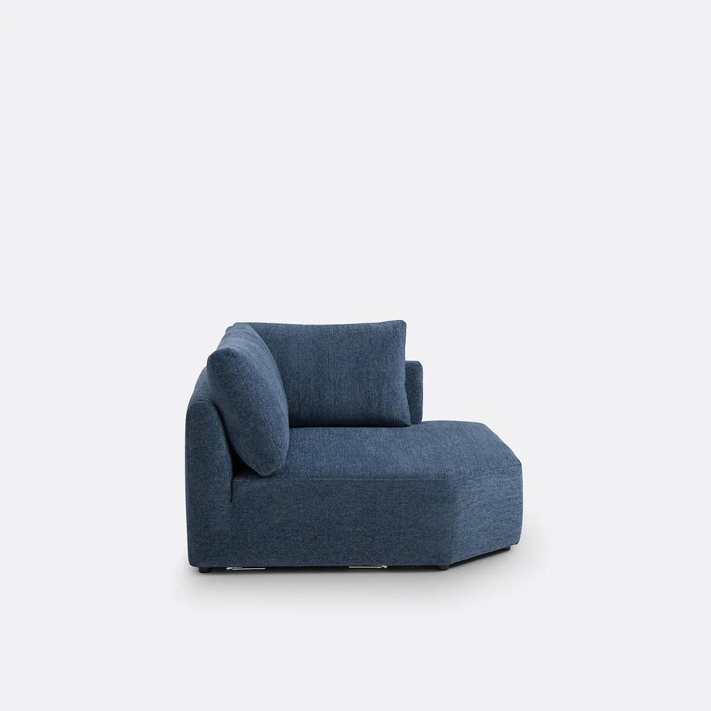 Modulaire hoekbank in getextureerde stof, Monica
