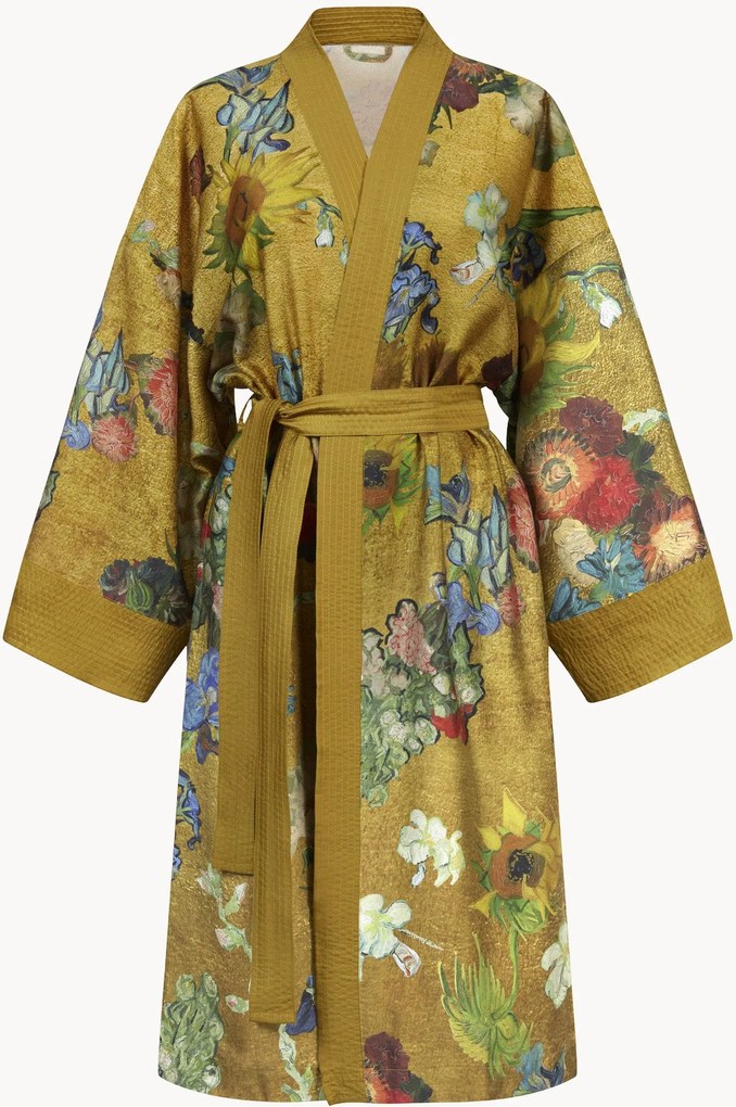 Badjas Kimono Partout des Fleurs van lyocell