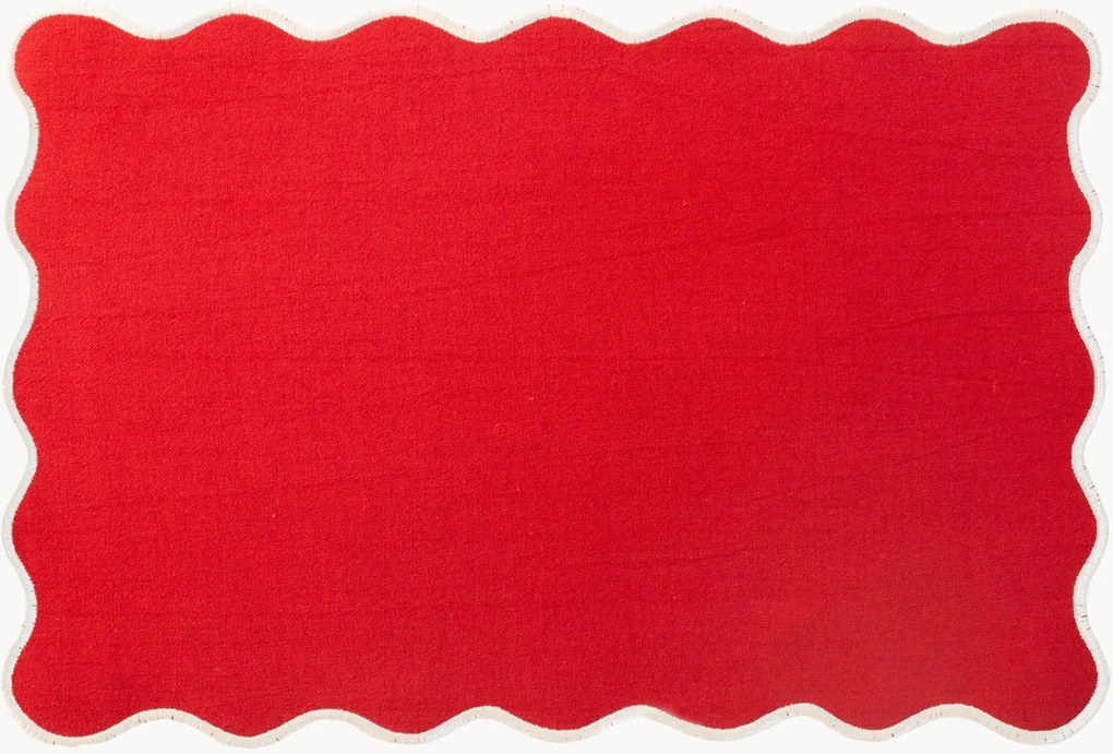 Katoenen placemats Sarah, 4-delig