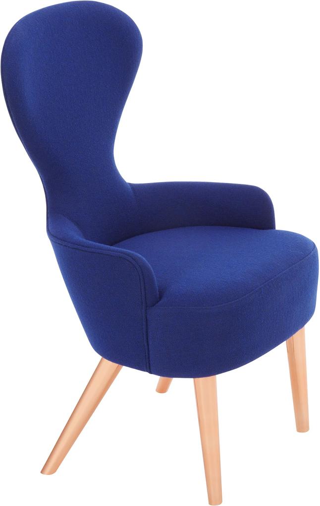 Tom Dixon Wingback Copper stoel blauw