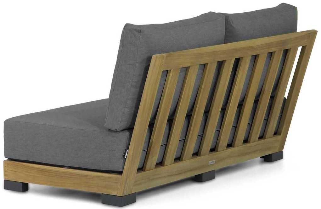 U-Vorm Loungeset 8 personen Teak Old teak greywash Lifestyle Garden Furniture Hilton/Brighton