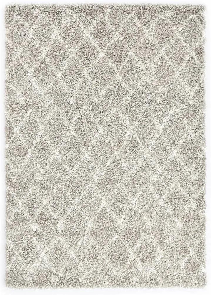 Tapijt Berber shaggy hoogpolig 120x170 cm PP zandkleurig beige