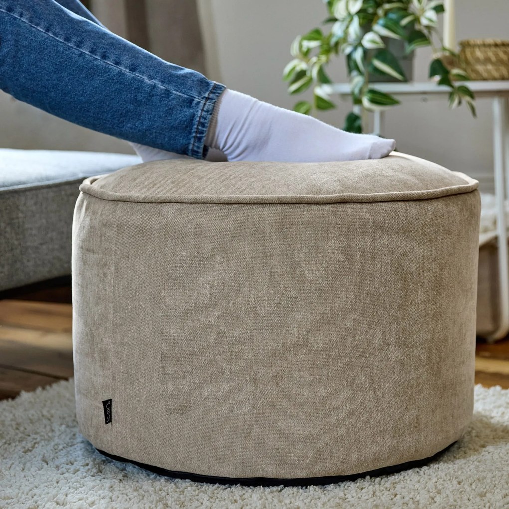 Milano Round Chenille Footstool