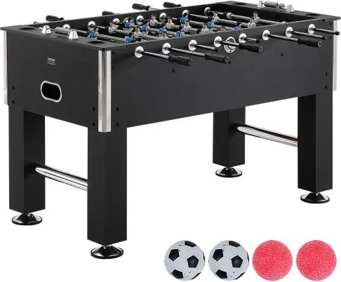 VEVOR tafelvoetbaltafel, 55-inch standaard tafelvoetbaltafel, volledige tafelvoetbaltafel voor binnen voor thuis, familie en speelkamer, voetbal met tafelvoetbalset, inclusief 4 ballen en 4 bekerhouders