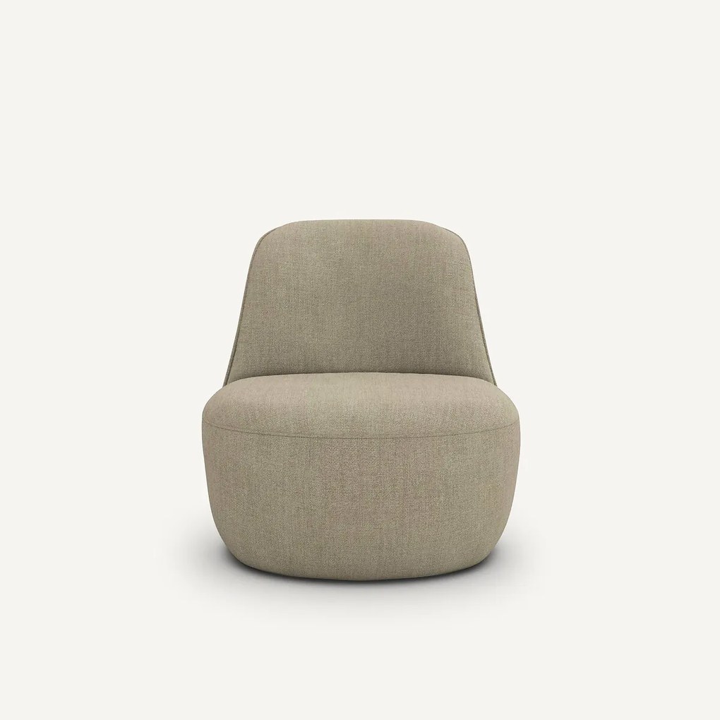 Draaifauteuil in chambray linnen, Rosebury