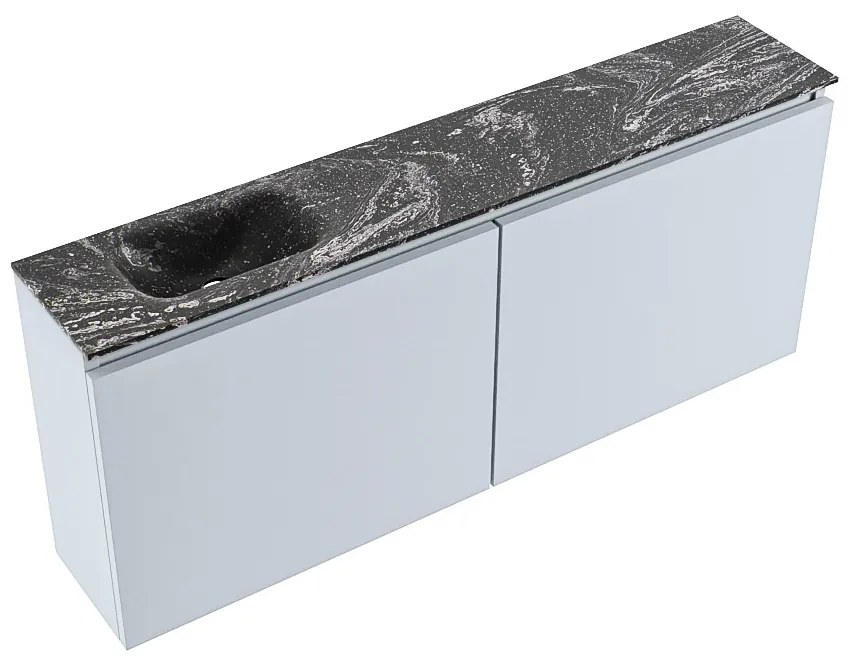 Mondiaz Ture DLux toiletmeubel 120cm clay met wastafel lava links met kraangat