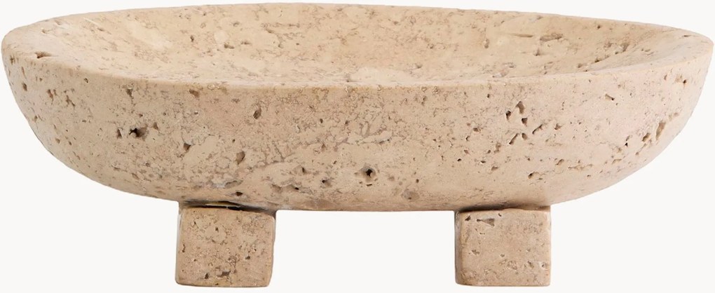 Decoratieve schaal Arica van travertijn
