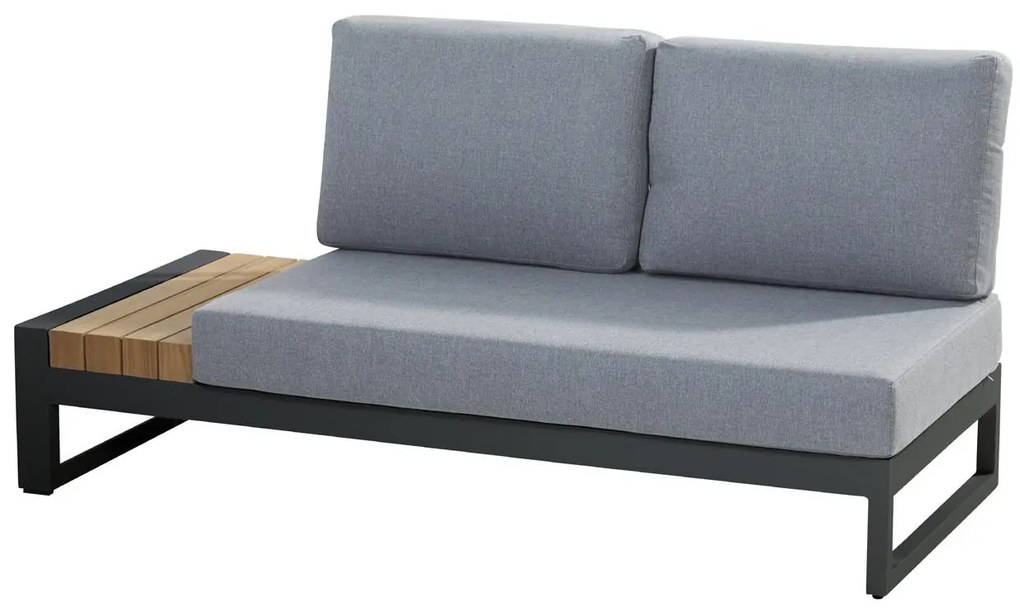 Taste by 4 Seasons Matisse loungebank antraciet Loungeset houtkleur weerbestendig