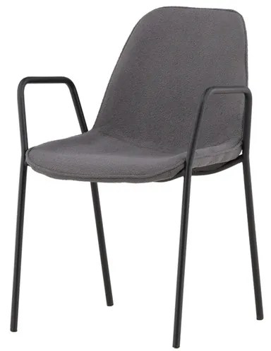 Jörn Eetkamerstoel - Robert  - Donkergrijs - Bouclé - Jörn