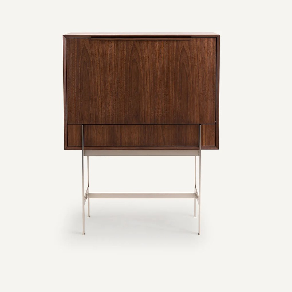 Bureau secretaire notenhout, satijnnikkel, Killem