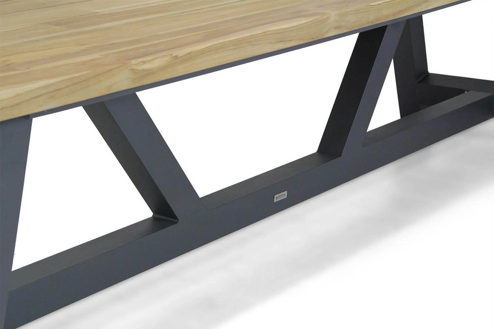Dining Tuintafel rechthoekig 330 x 100 cm Grijs Trente