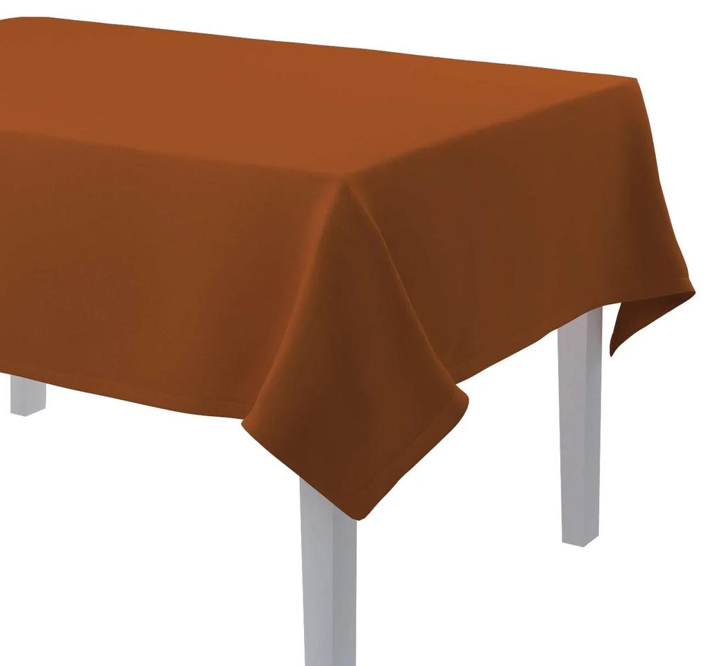 Dekoria Rechthoekig tafelkleed collectie Cotton Panama vossenrood 130 × 180 cm