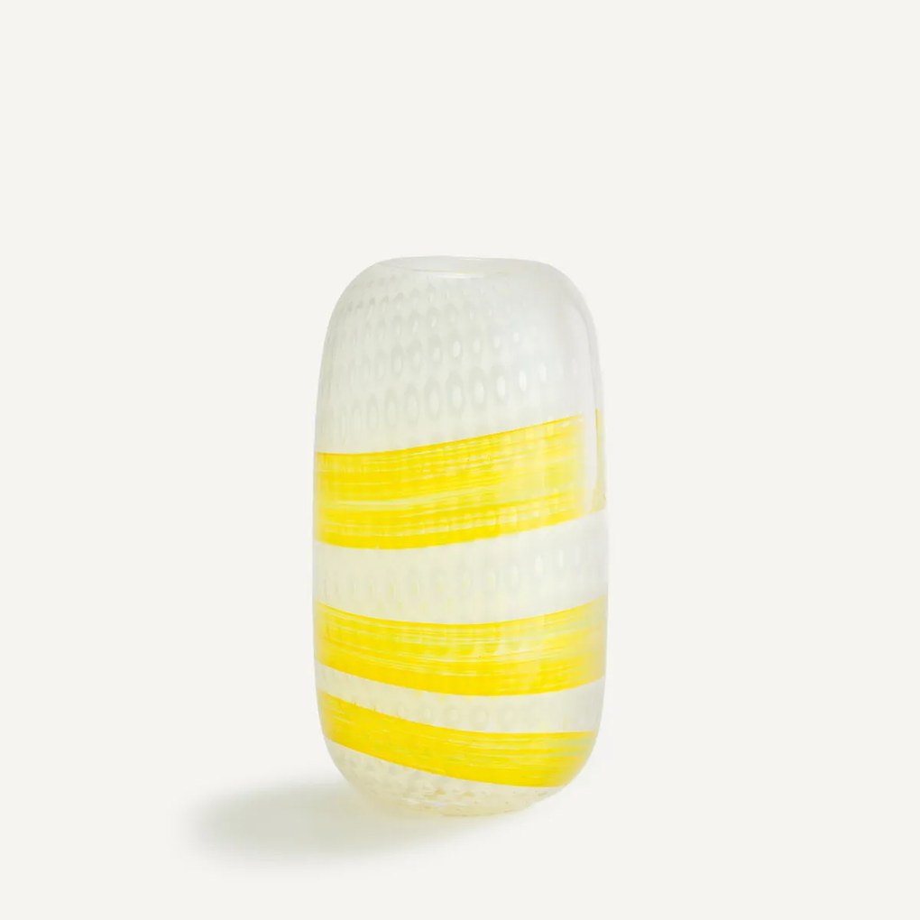 Flesvaas van geblazen glas, H32,5 cm, Stine