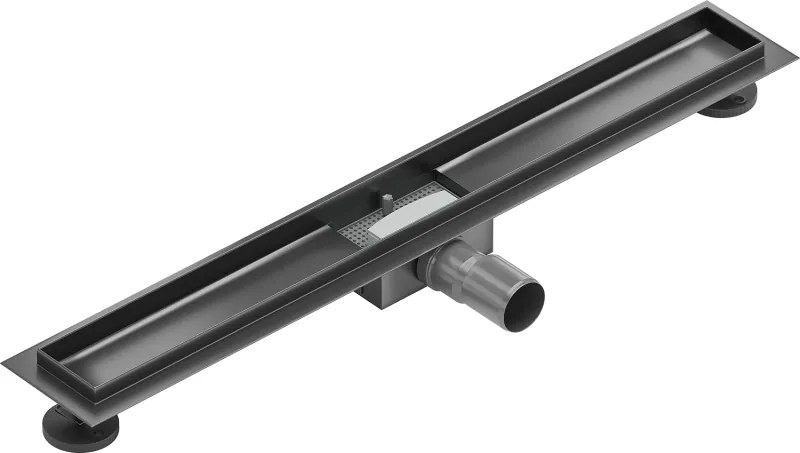 Mexen Flat lichaam voor lineaire afvoer 80 cm, gun gray geborsteld - 1E15080