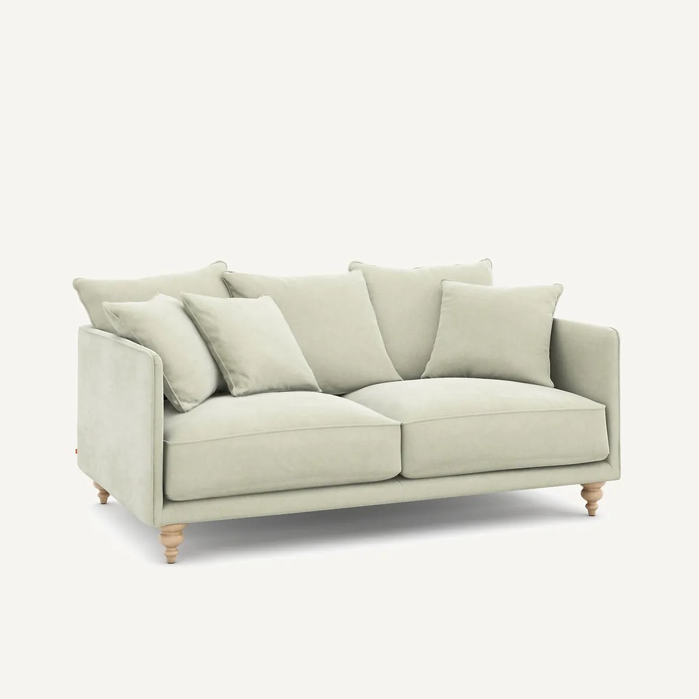 3-zits stonewashed fluwelen bank, Lazare