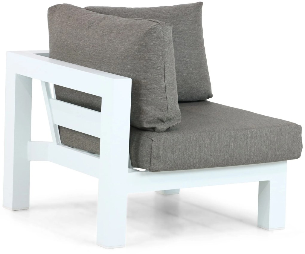 Hoek loungeset 5 personen Aluminium Wit Lifestyle Garden Furniture Luca