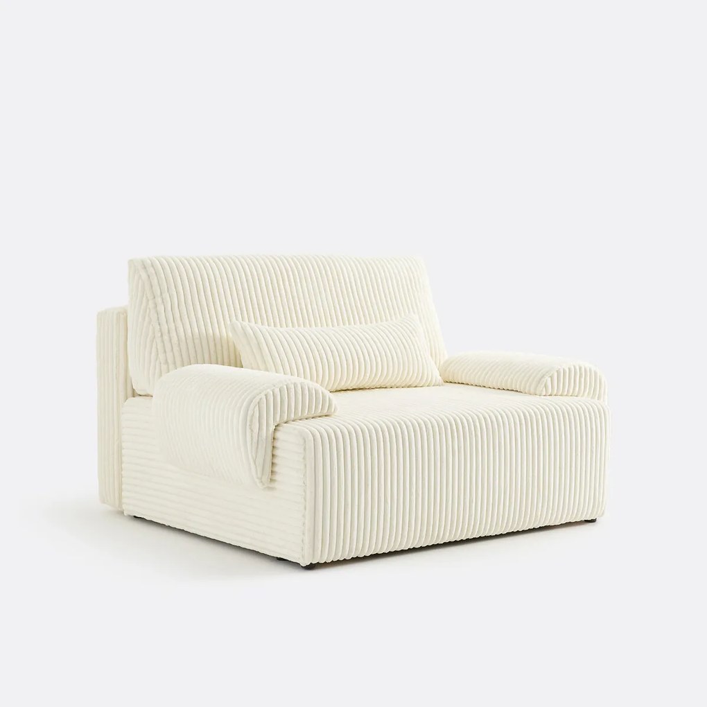 2-zits slaapbank, ribfluweel XL Maona