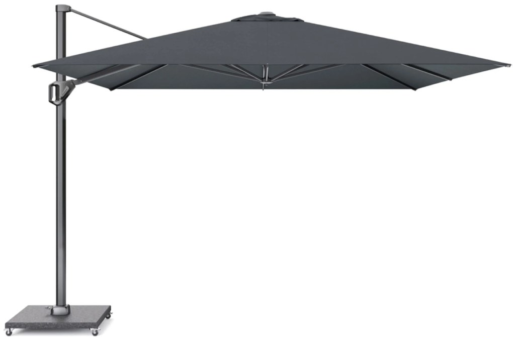 Platinum Challenger zweefparasol 3.5x3.5m T1 premium  (excl. voet) faded black