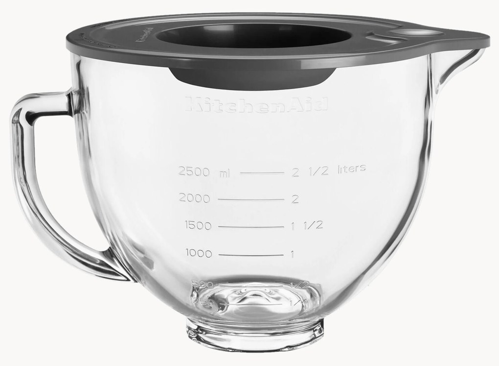 Mengkom KitchenAid van glas, 4.7 L, 2-delig