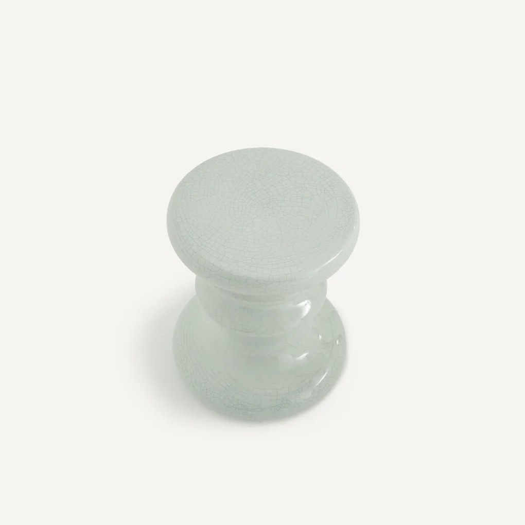 Bijzettafel van gecraqueleerd geglazuurd keramiek, Lulla