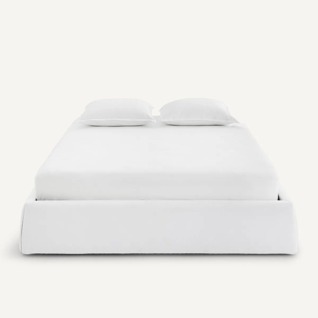 Bedframe met afneembare hoezen, boxfunctie, met gemonteerde lattenbodem, CONNOR