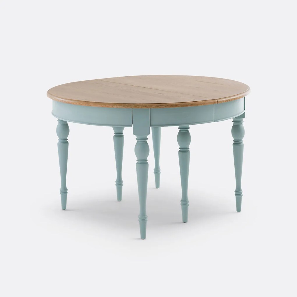 Eettafel, rond, uitschuifbaar, voor 4 tot 12 personen, ANGUSTA