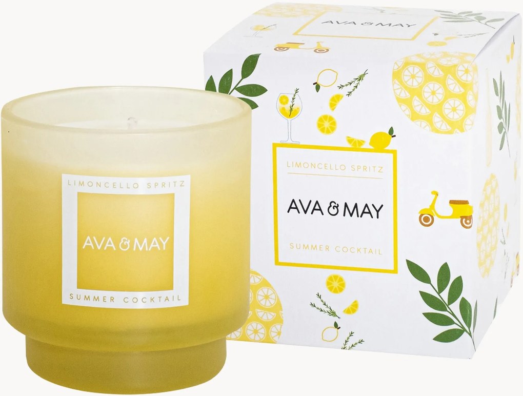 Geurkaars Limoncello Spritz (gember, roos, citroen)