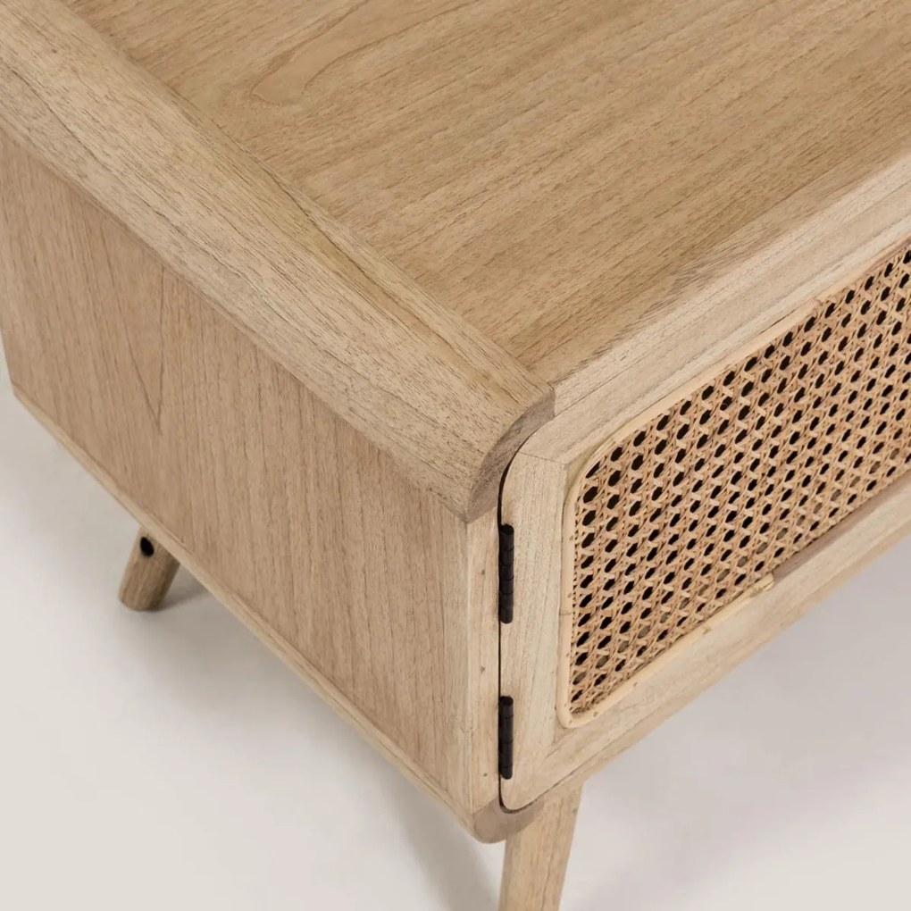 Kave Home Nalu Houten Tv-meubel Met Webbing - 150x40x50cm.