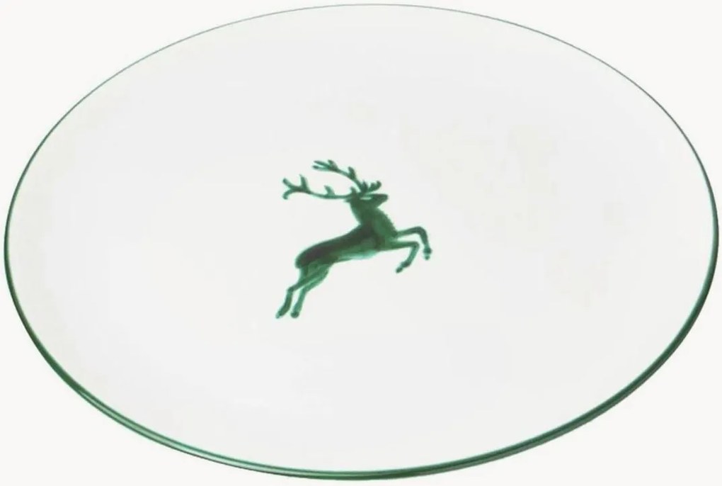 Handgemaakt dinerbord Grüner Hirsch