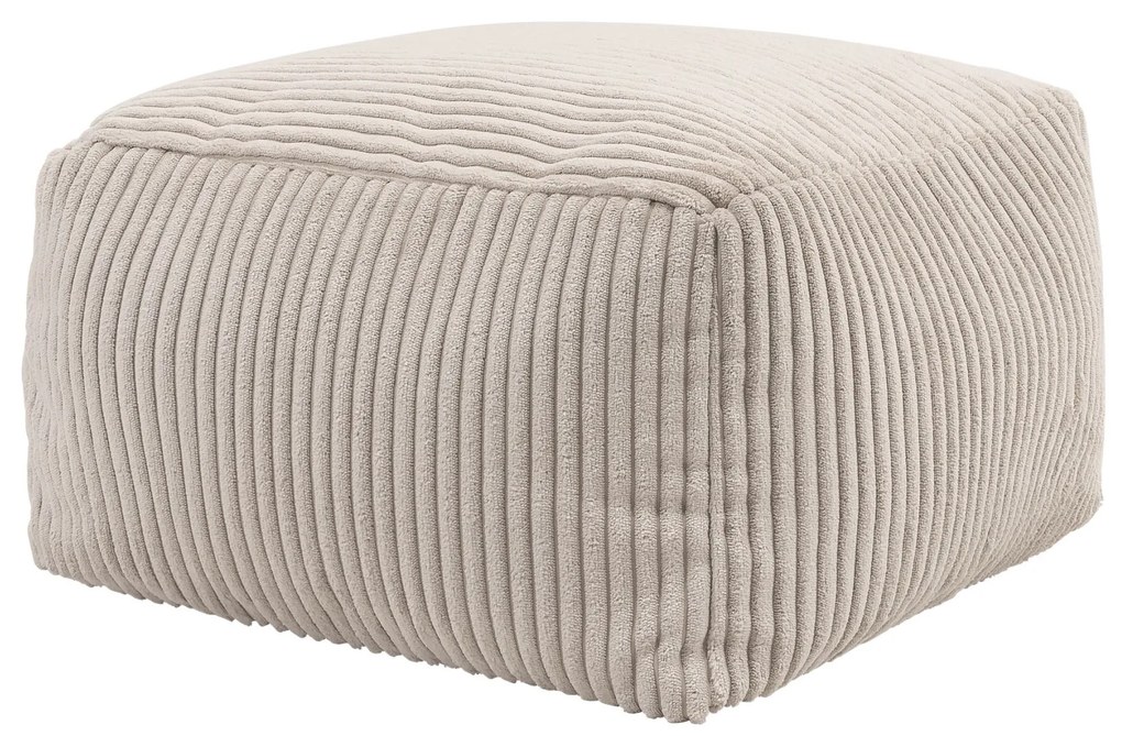 Theo Corduroy Poef - Beige