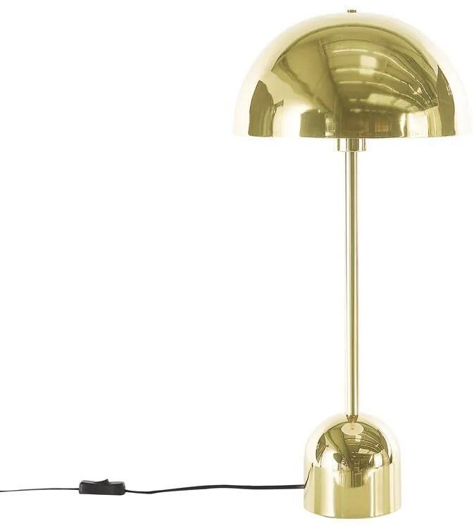 Tafellamp goud 64 cm rond MACASIA Beliani