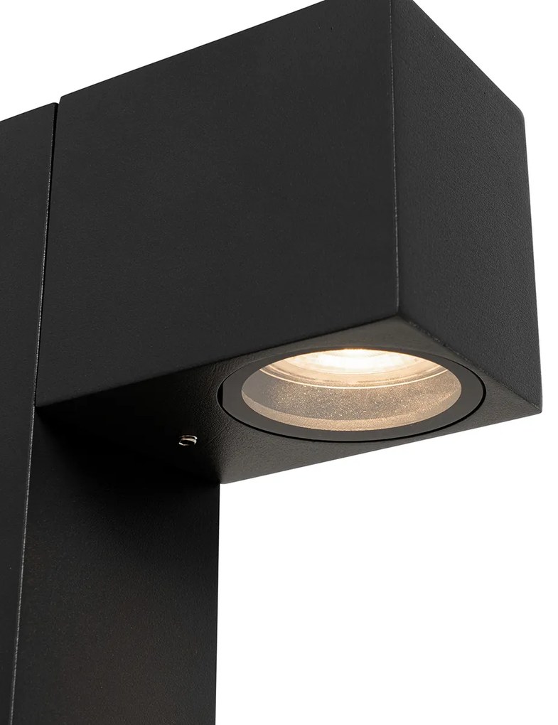 Industriële staande buitenlamp zwart 80 cm IP44 - Baleno
